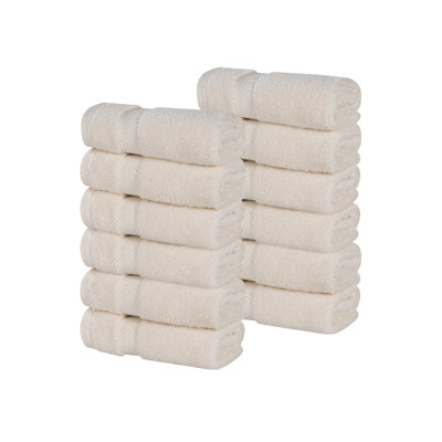 Débarbouillette à absorbant super doux à chevrons Salih Zero Twist