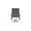 Belle Isle Sling Aluminum Frame Dining Height Swivel Rocker with Marine Grade Polymer Arm Accent-1423647165-1423646786