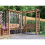 Dunster House Wooden Corner Pergola Arch with Bench, Trellis and Mini Table Gerlinde