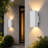 2-Pack LED Dusk to Dawn Wall Light, IP65 Waterproof Outdoor Wall Sconce, Modern Wall Lantern for Patio, Doorway, Garage-1368507847