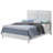Elegant White King Bed With Transitional Charm