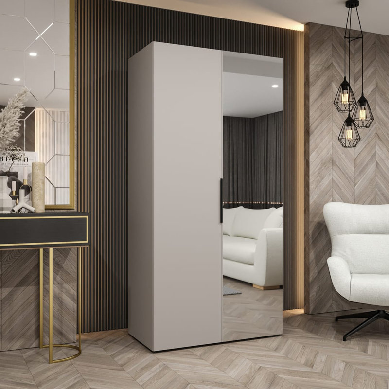 Stojadin Manufactured Wood Wardrobe, Cashmere