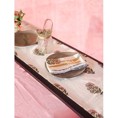 Begum Linen Hand-Printed Runner