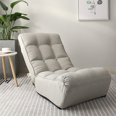Viv + Rae™ Gatling Adjustable Reclining Ergonomic Floor Game Chair in Gray
