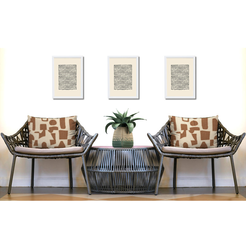 Coussin intérieur / extérieur réversible Jara, 25 x 18, Ocre