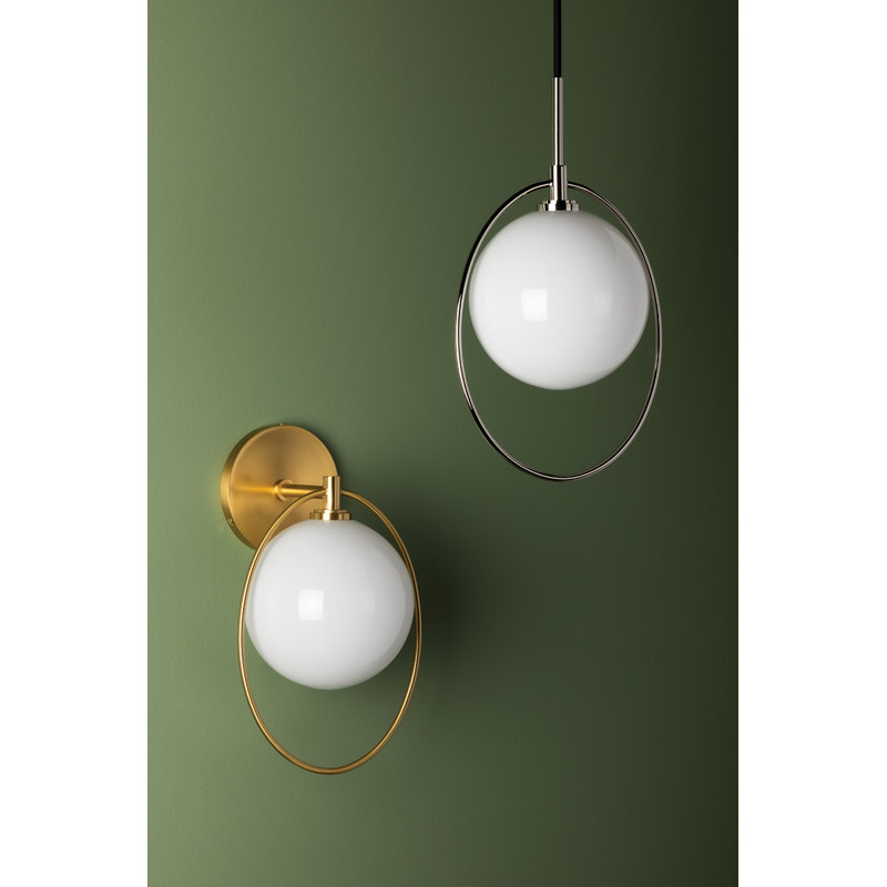 Rodolph 1 - Light LED Single Pendant, Aged Brass