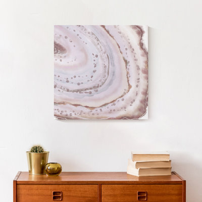 Géode rosée, reproduction sur toile
