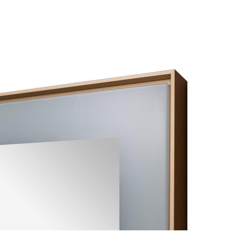 Lexington l 24 po x H 36 po x P 2,28 po, miroir lumineux à cadre mince, désembueur, éclairage à 3 températures de couleur, installation murale verticale ou horizontale