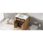 Meuble-lavabo de 30 po avec cadre en bois massif, 2 portes à fermeture douce, 1 tiroir rabattable, tablette réglable, armoire de rangement moderne