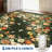 Garvee Area Rug 8x10 Vintage Floral Rug Non Slip, Washable Botanical Carpet, Soft Non Shedding Floor Covering, Low Pile Thin Foldable Floor Covering, Indoor Printed Mat for Living Room, Green-106882471