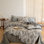 Ensemble de housse de couette en coton rétro Monet