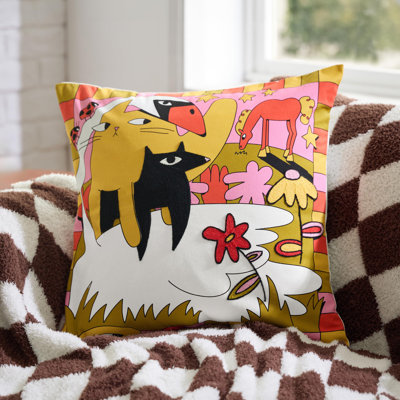 Housse de coussin 100% coton