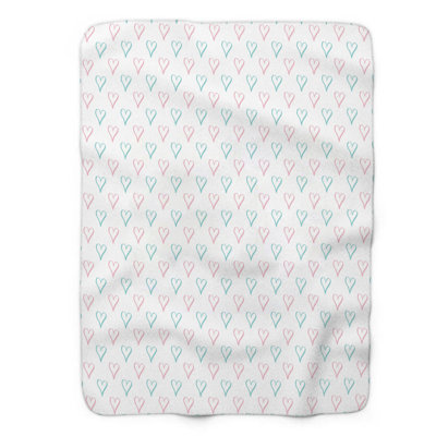 Couverture sherpa de qualité supérieure rose clair 1 pièce