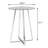 Jashanti Round Bar Table in Clear and Chrome