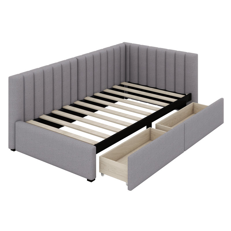 Upholstered Upholstered Bed Storage Bed, Gray