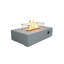 52 Inch Outdoor Concrete Propane gas rectangle Fire Pit table in Antique white colour