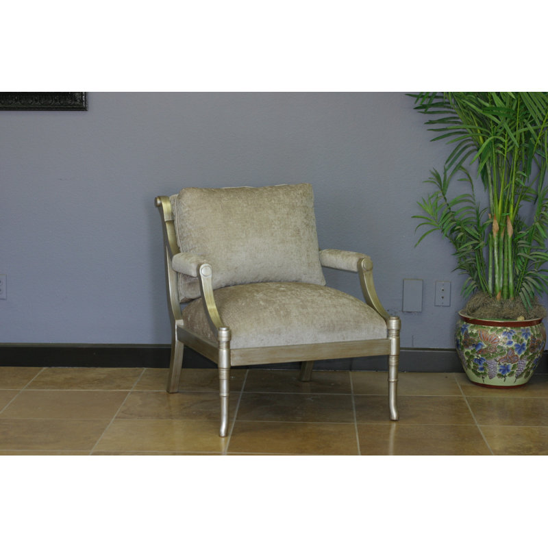 Cochrane Upholstered Armchair, Off-white Chenille