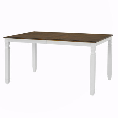 59"-77" Extendable Dining Table for 4–6 People, Space-Saving for Kitchen, Dining Room