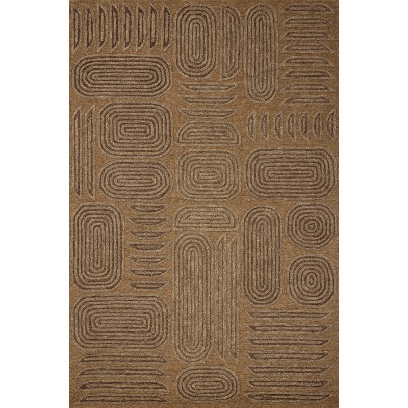 Brigette Romanek Madi Mocha / Cocoa Area Rug, Runner 2'6" x 7'6"