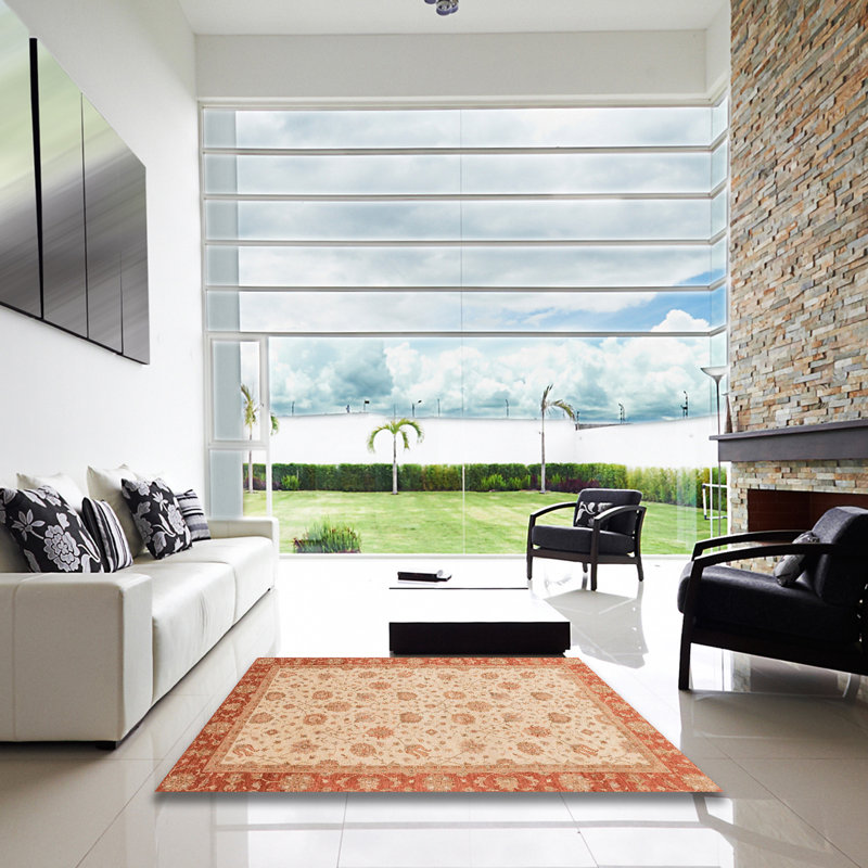 Tapis décoratif multicolore à motif abstrait, Carré 8 pi