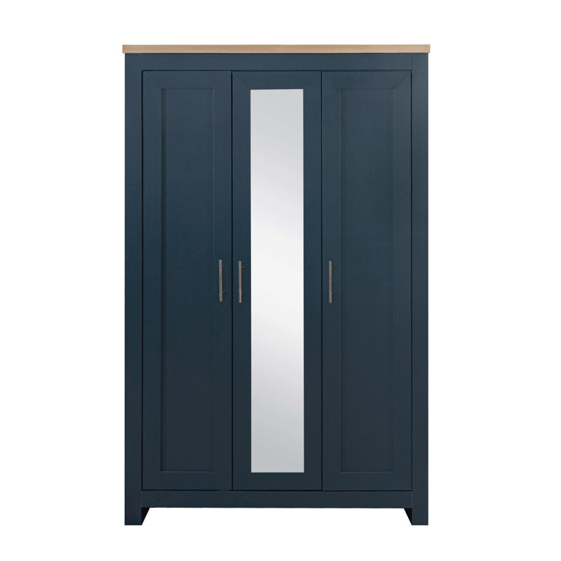 Portico 3 Door Wardrobe, Blue