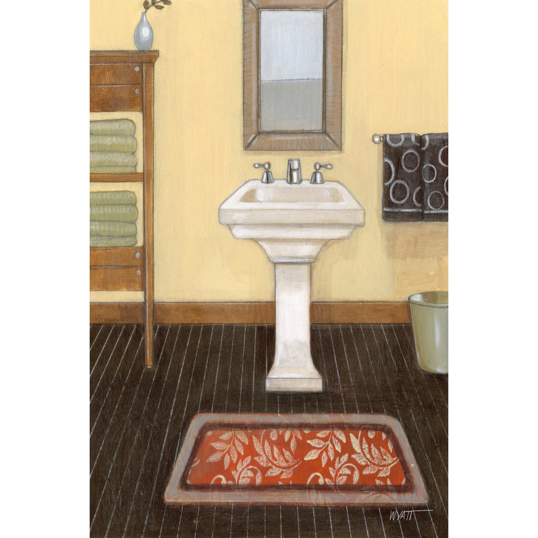 Upscale Bath III by Norman Wyatt Jr. - Wrapped Canvas Painting