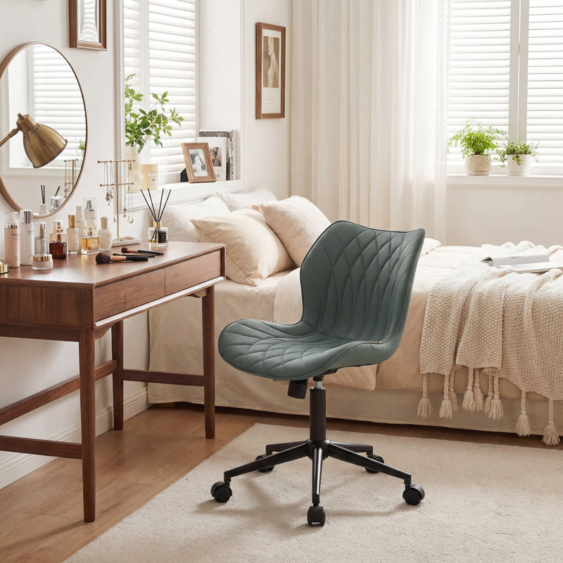 Chaise de bureau Maddoux, Vert grisâtre
