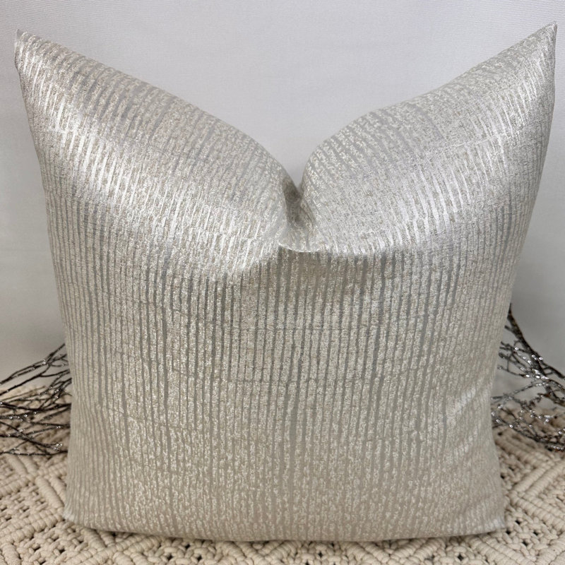 Abstract Ivory Square Cushion Cover