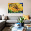 « tournesol septembre », reproduction sur toile-32894040
