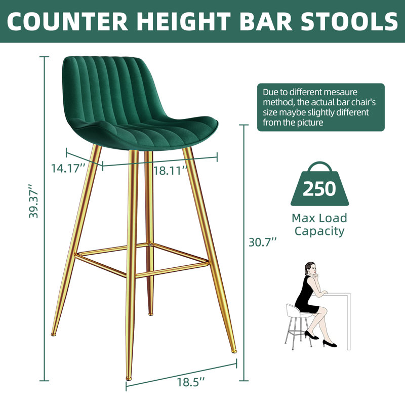 Tabouret 30,7 "Aalborg, Vert
