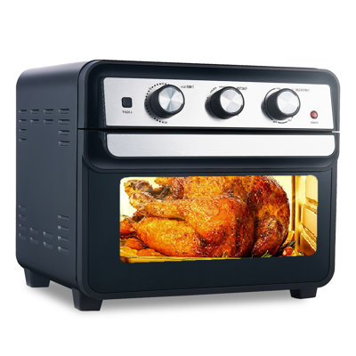 Four à friteuse à air de 23,25 pte, contrôle facile, grille-pain de qualité supérieure, déshydrate 1700 W, rôtissoire et convection 6 fonctions