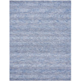 Regalado Striped Area Rug in Blue