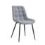 Chaise de salle à manger moderne en tissu avec motif de grille élégant-904251135
