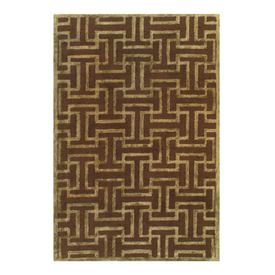Wool Geometric Area Rug
