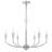Cal Lighting Maxton 6-Light Chrome Metal Chandelier