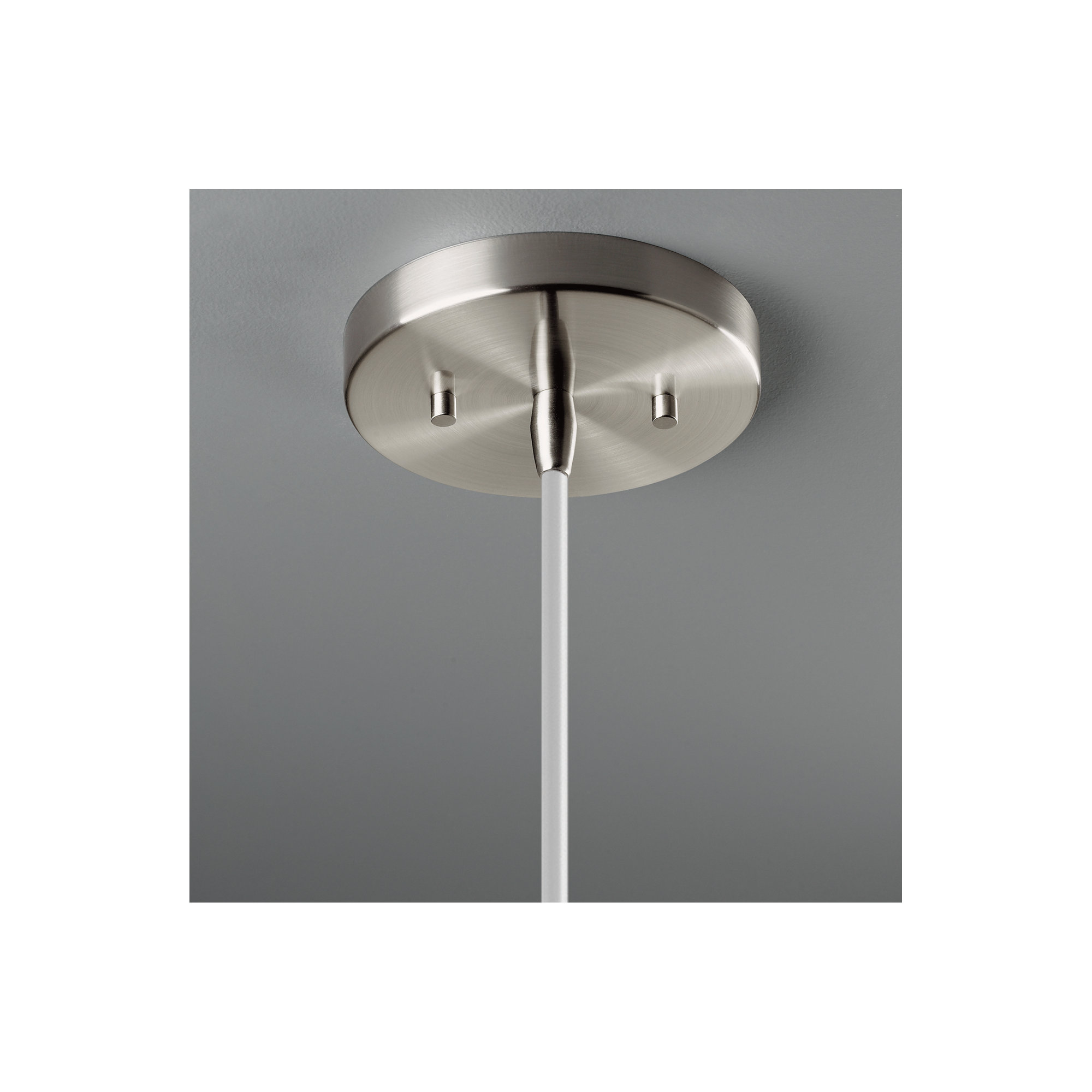 Leni Single Light Ceramic Dimmable Pendant, Polished Chrome, Bisque