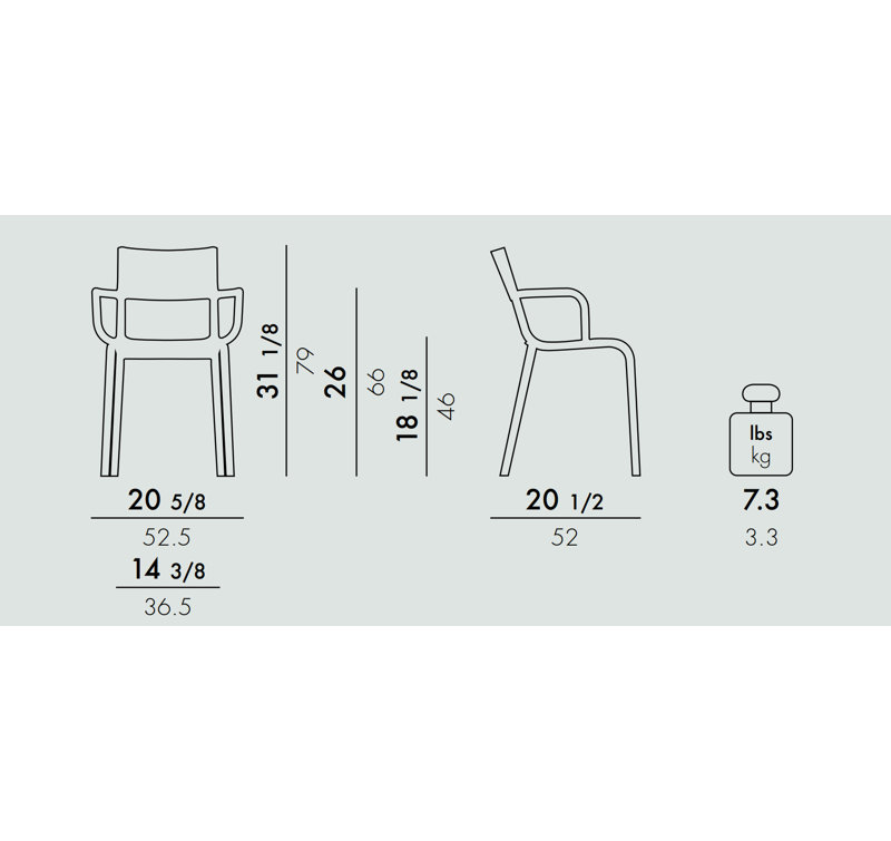 Generic A Arm Chair, Black
