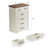 Farmhouse Vertical Dresser With 6 Large Drawers, Tall Storage Dresser With Spacious Drawer Organization, Bedroom Dresser With Sturdy Wood Frame-2143811571