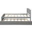 Lit plateforme gris avec lit gigogne gris pour une nuit de repos confortable-174811950