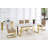 Pate Stone Top Metal Base Dining Table