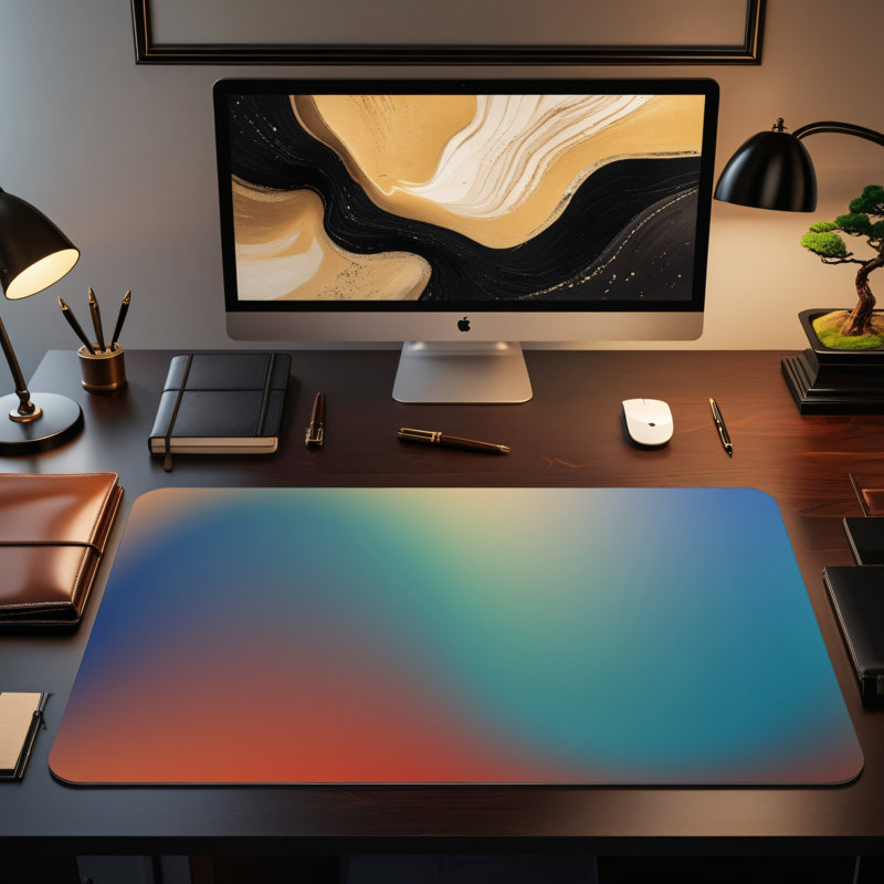 Polyester Desk Pad, 31.5x15.5