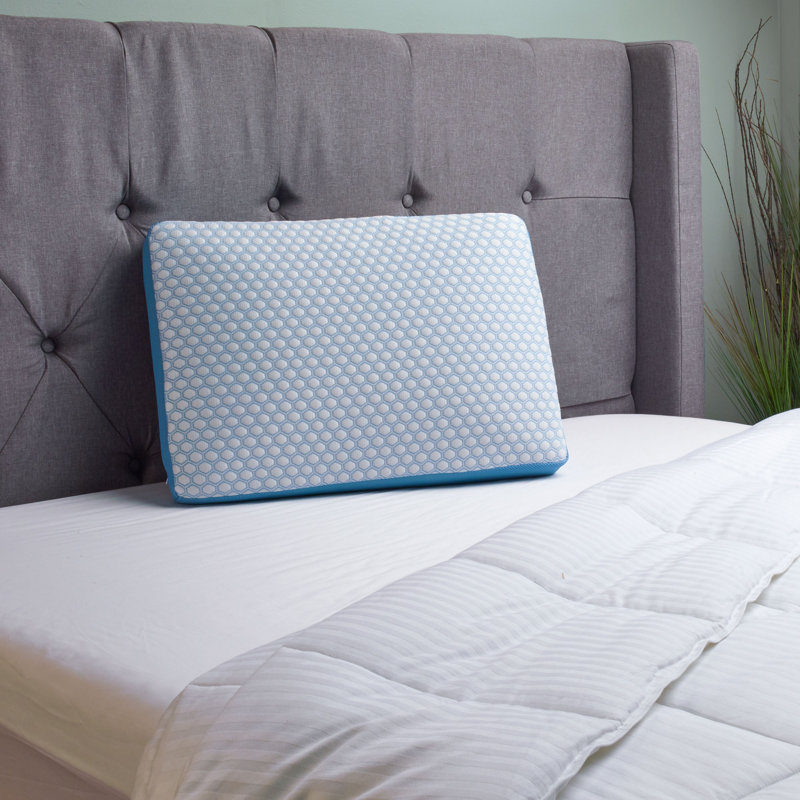 Cooling Blue Memory Foam Side Sleeper Pillow