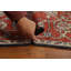 Tapis beige / rouge / bleu en laine noué à la main de conception unique 9 pi x 11 pi 9 po