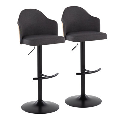 Ensemble de 2 tabourets de bar Braiens
