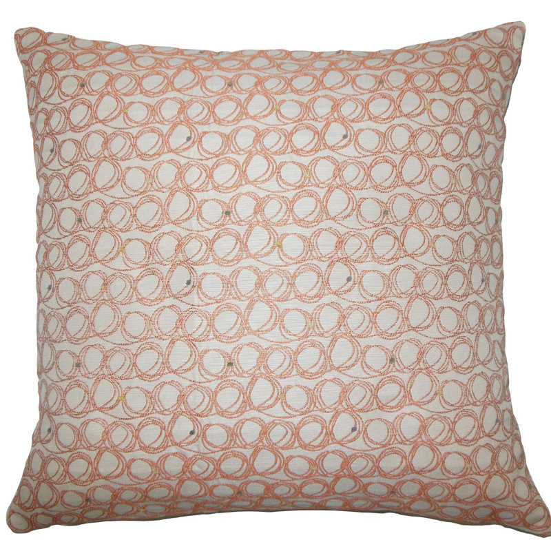 Coussin ladarius, H 18 po x l 18 po x P 5 po, Mandarine