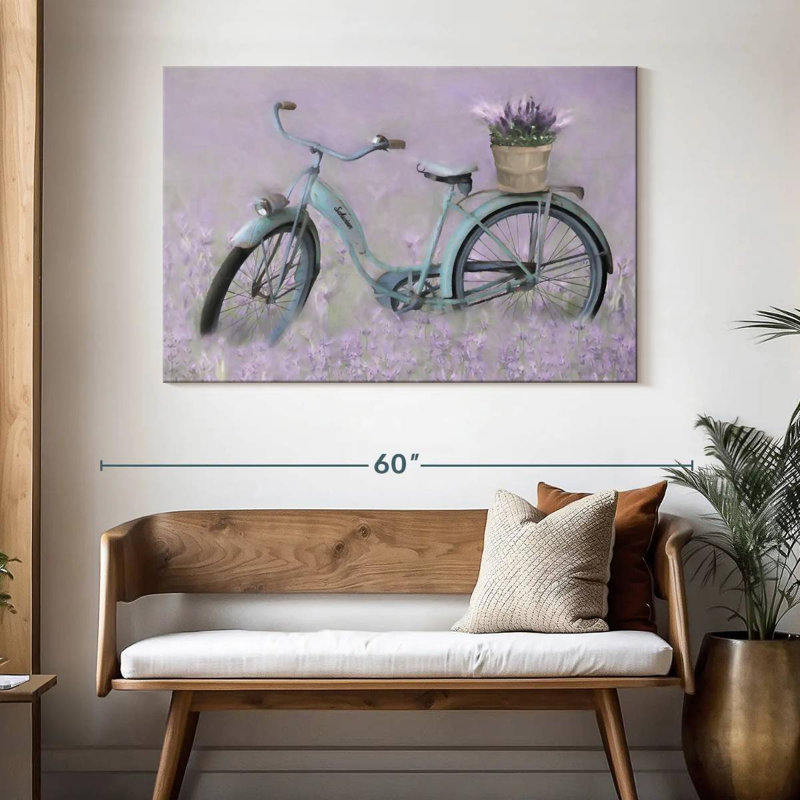 Vélo Mehar en lavande, H 32 po x l 48 po