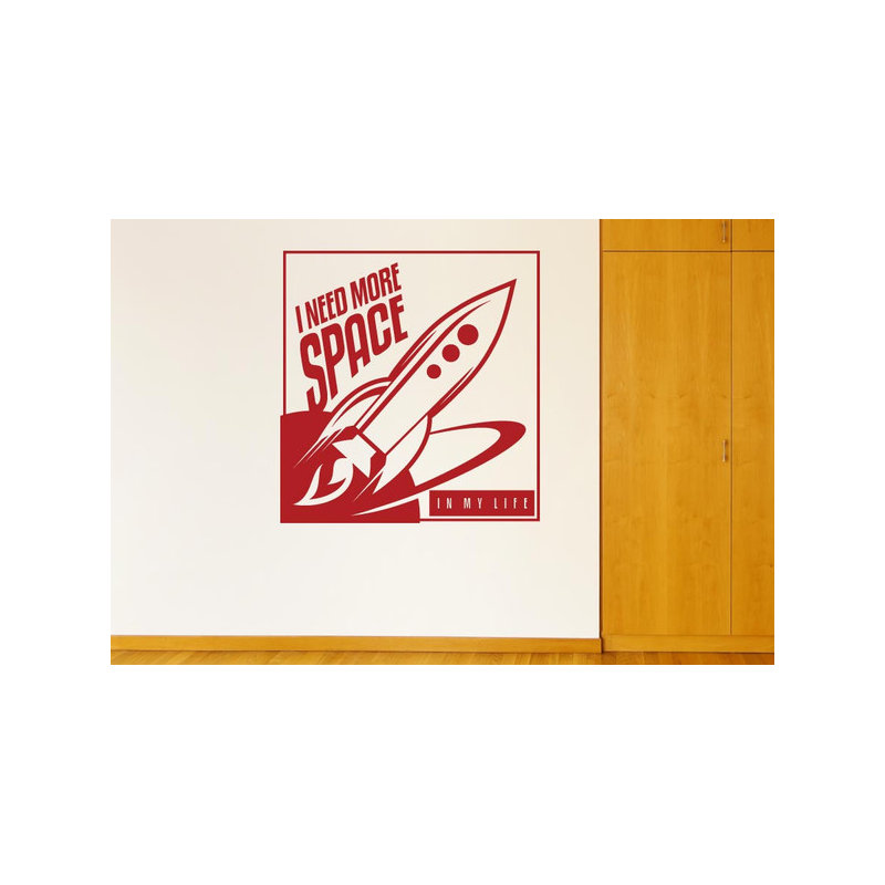 Non-Wall Damaging Wall Decal, Dark Red