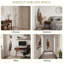 Coat Stand with Marble Base,Heavy Duty Free Standing Coat Rack with 8 Hooks-1414900607