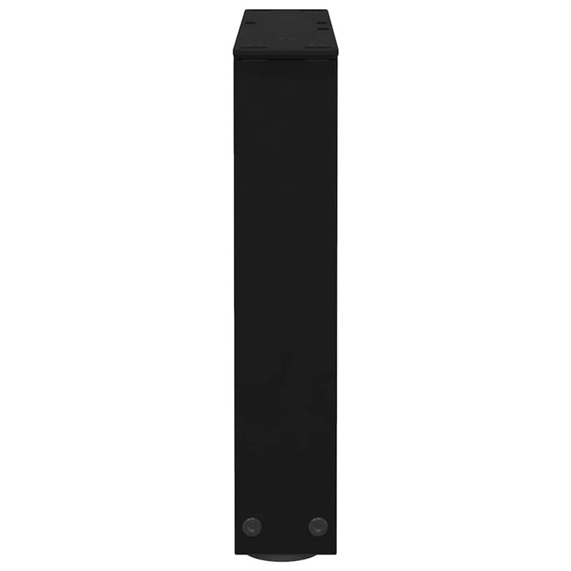 Dining Table Legs V-Shape 2 Pcs Steel, 31.3cm H x 30cm W, Black