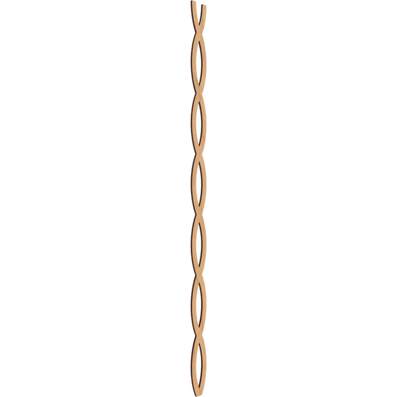 Rakaia Adjustable Wood Decorative Slat Wall Panel Kit, Maple, 47" H x 2.5" W x 0.25" D